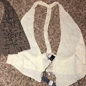 BKE Boutique Beaded Vest
